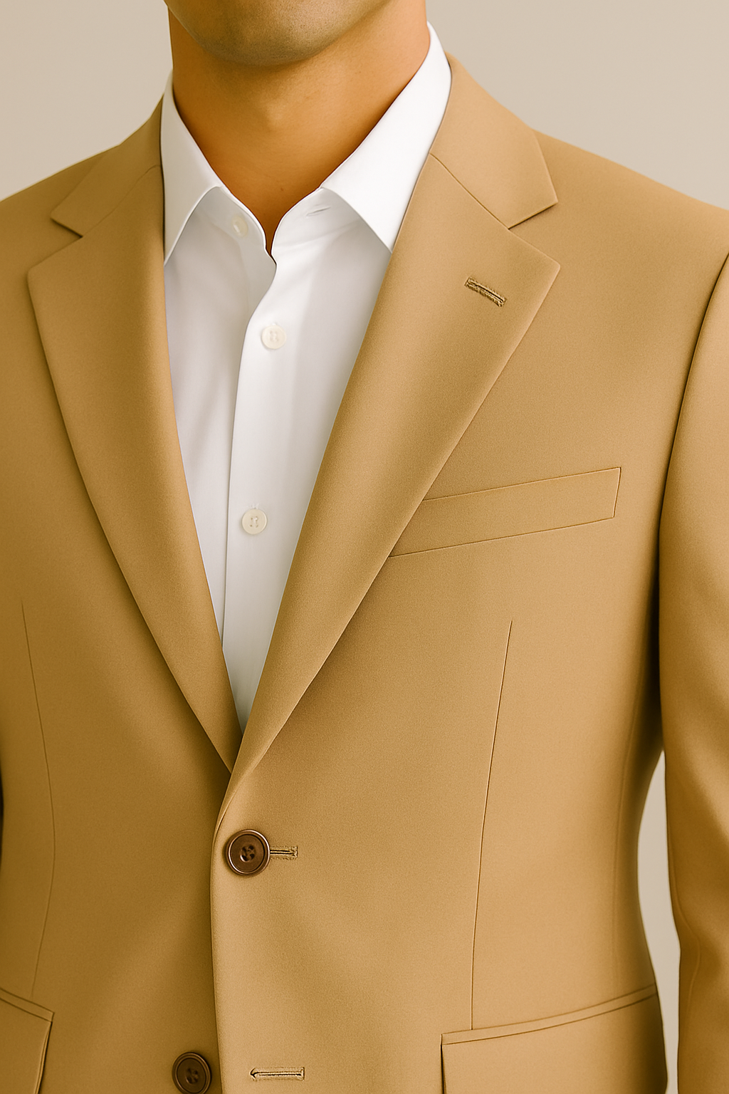 Samuel2in1 Camel Three-Piece Suit – Made to Order