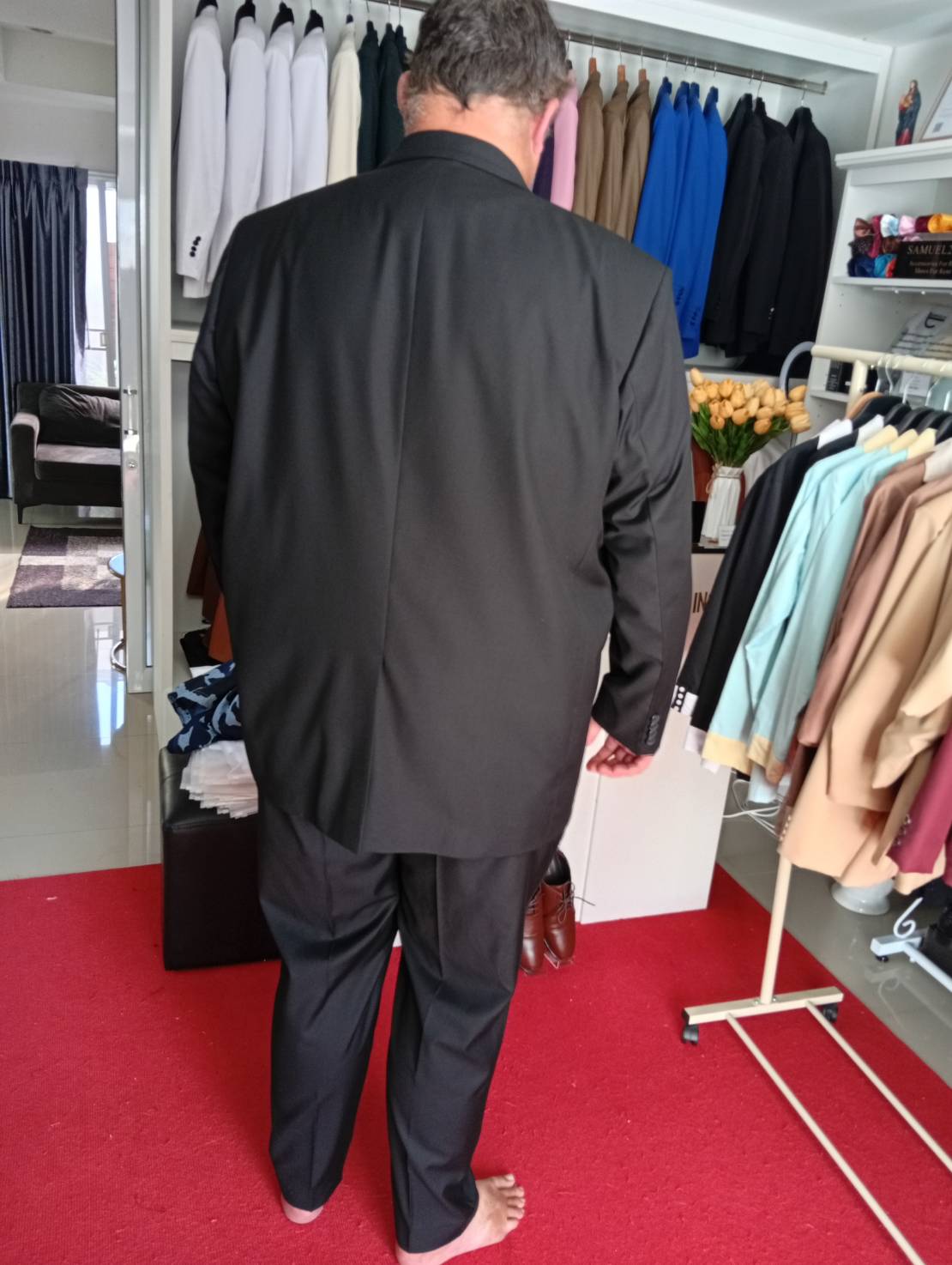 Bespoke Black Suit Transformation – UK Manchester Customer