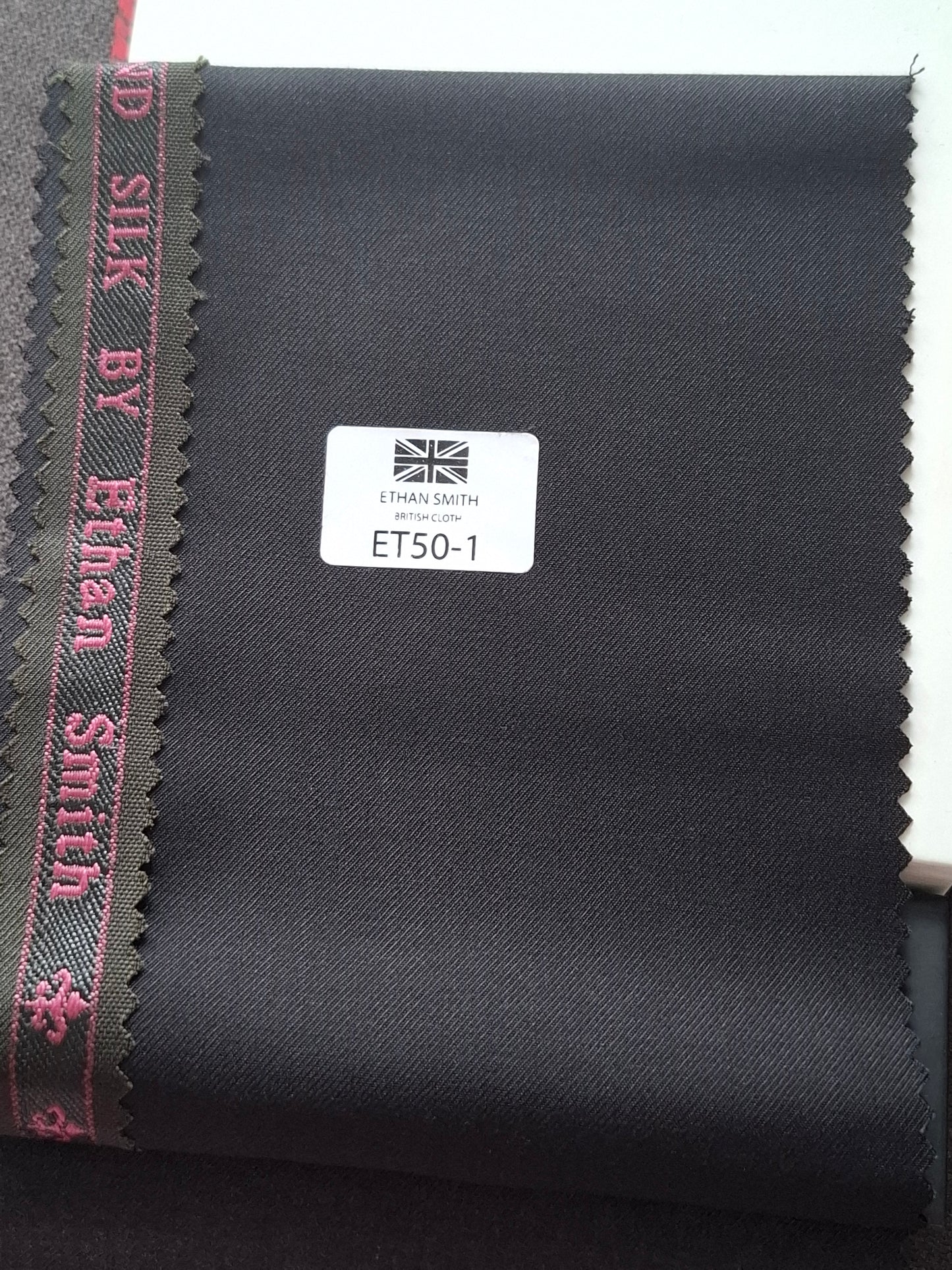 Premium Suit Fabric – Jet Black (ET50-1) | Ethan Smith