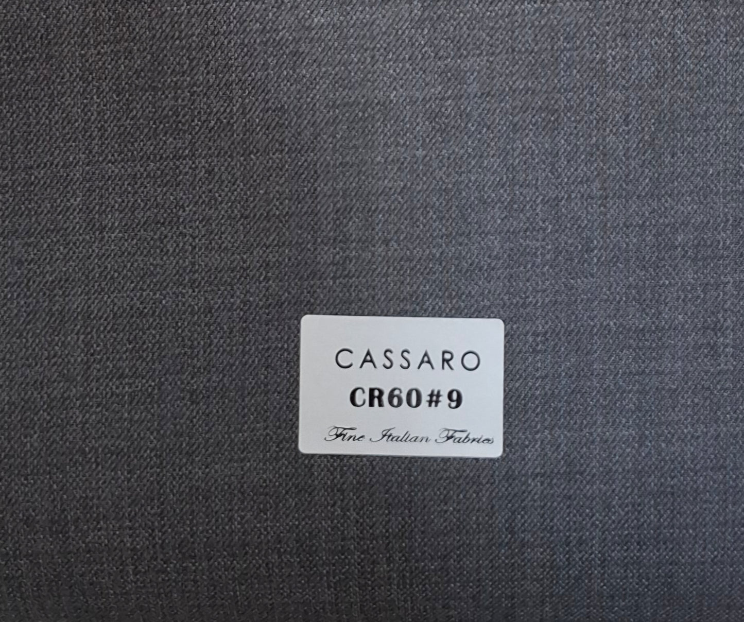 STEEL GRAY – CR60#9 Cassaro Fine Italian Fabric