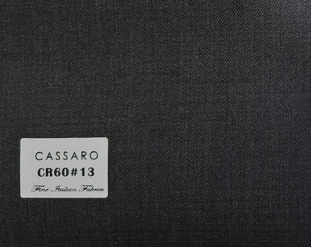 CHARCOAL GRAY – CR60#13 Cassaro Fine Italian Fabric