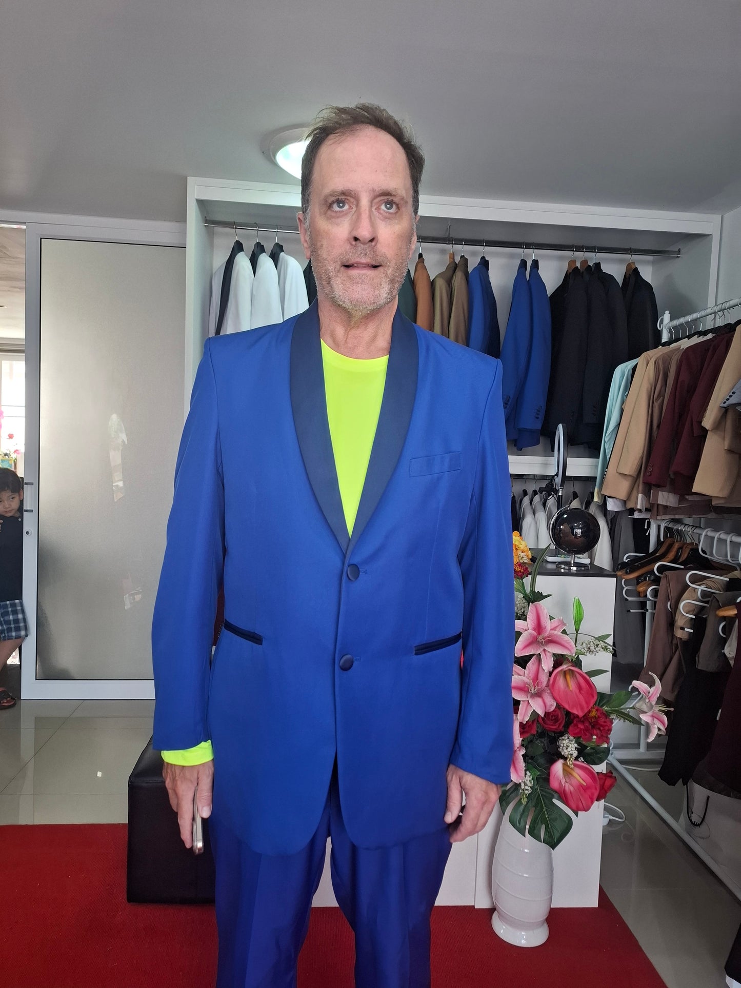 Royal Blue Bespoke Suit – USA Customer