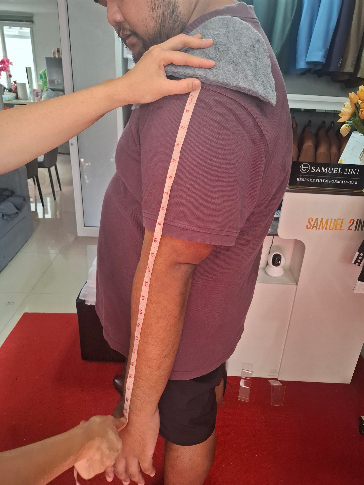 Custom Suit Fitting – Plus Size Client Thailand