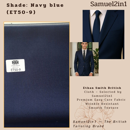 Ethan Smith British Fabric – Navy Blue (ET50-8)