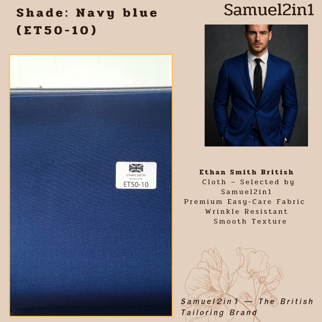 Ethan Smith British Fabric – Navy Blue (ET50-10)