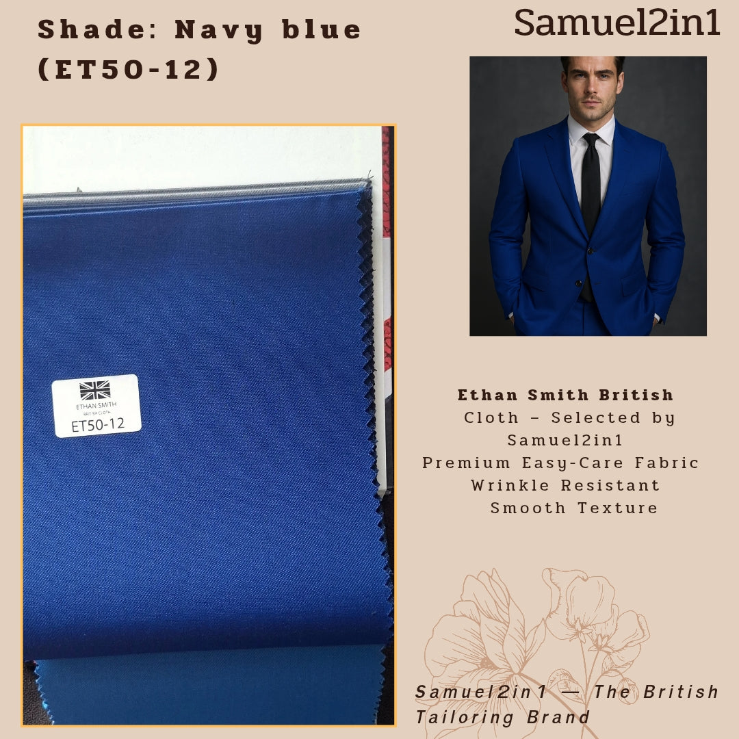 Ethan Smith British Fabric – Navy Blue (ET50-12)