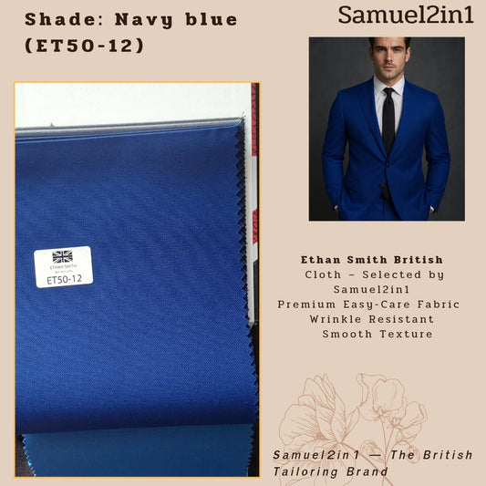Ethan Smith British Fabric – Navy Blue (ET50-12)