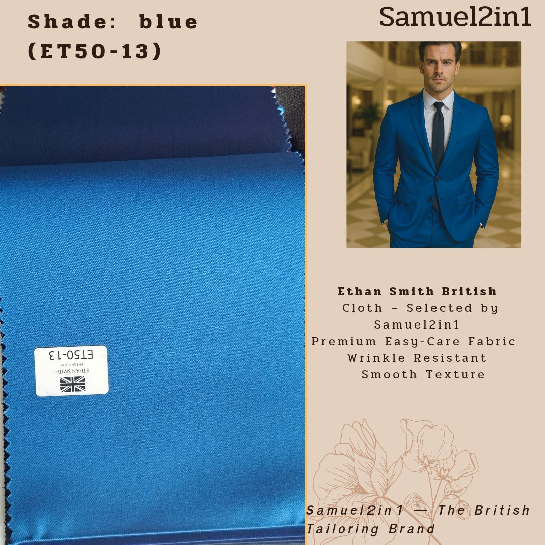 Ethan Smith British Fabric – Blue (ET50-13)