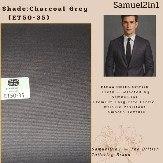 Premium Suit Fabric – Chocolate Plum (ET50-27) | Ethan Smith