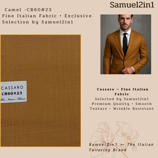 CAMEL – CR60#23 Cassaro Fine Italian Fabric
