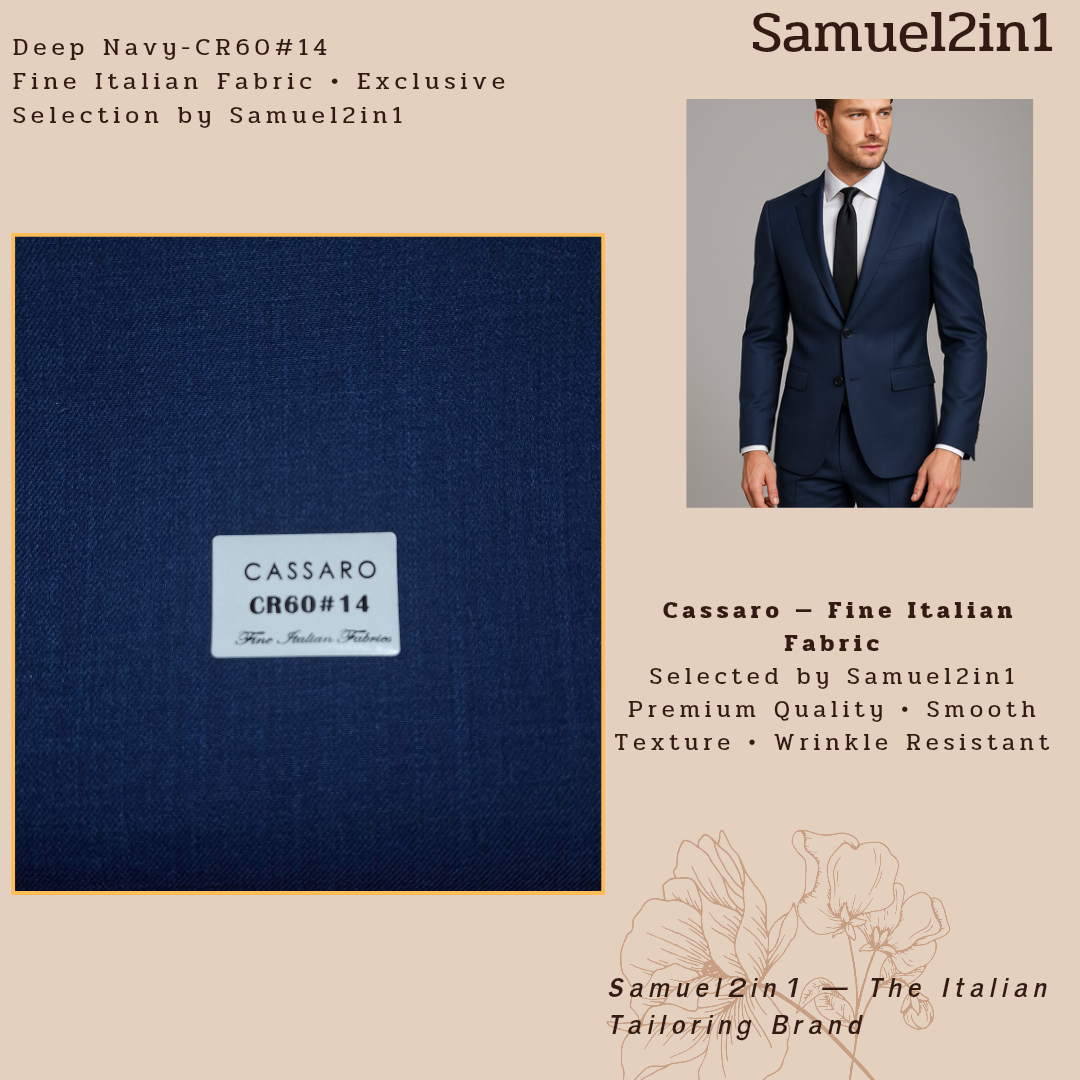 DEEP NAVY – CR60#14 Cassaro Fine Italian Fabric