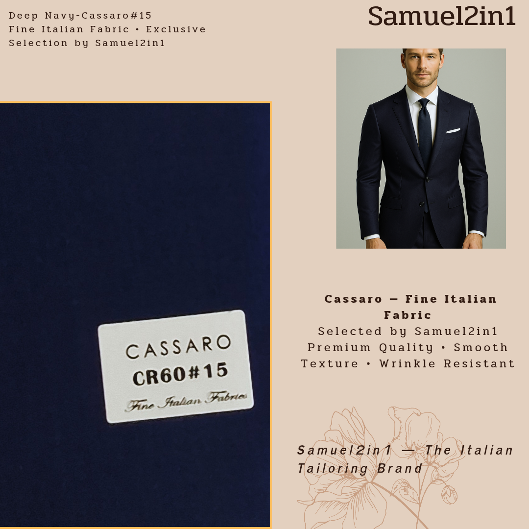 DEEP NAVY – CR60#15 Cassaro Fine Italian Fabric
