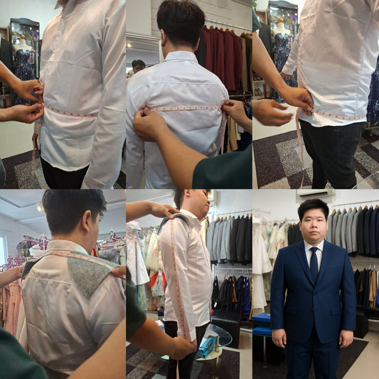 Customer – Navy Blue Suit for Wedding | Samuel2in1