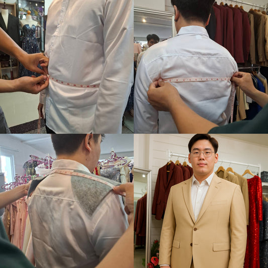 Customer – Beige Business Suit for Marketing Manager | Samuel2in1