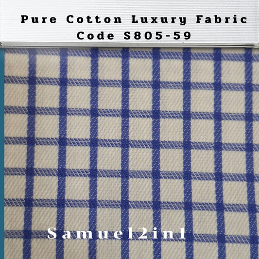 Pure Cotton Luxury Fabric - Code S805-59 | Samuel2in1