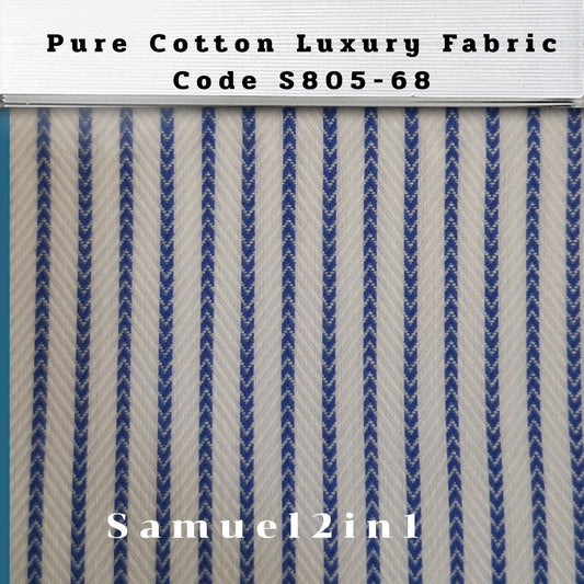 Pure Cotton Luxury Fabric - Code S805-68 | Samuel2in1