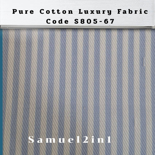 Pure Cotton Luxury Fabric - Code S805-67 | Samuel2in1