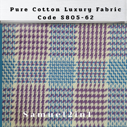 Pure Cotton Luxury Fabric – Code S805-62 | Samuel2in1