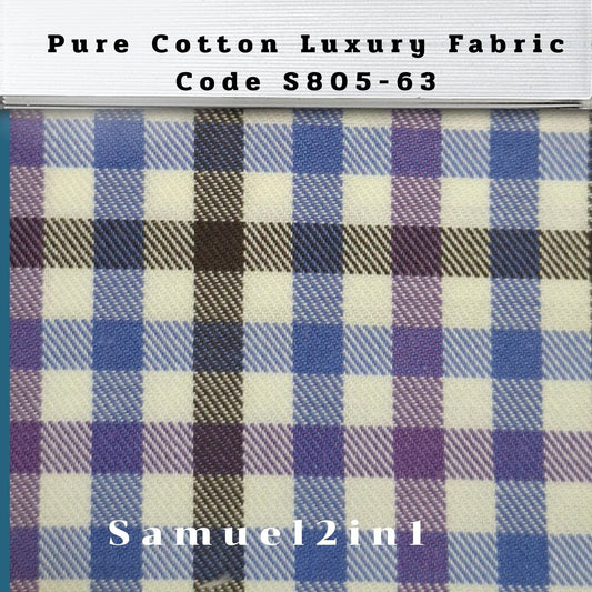 Pure Cotton Luxury Fabric – Code S805-63 | Samuel2in1