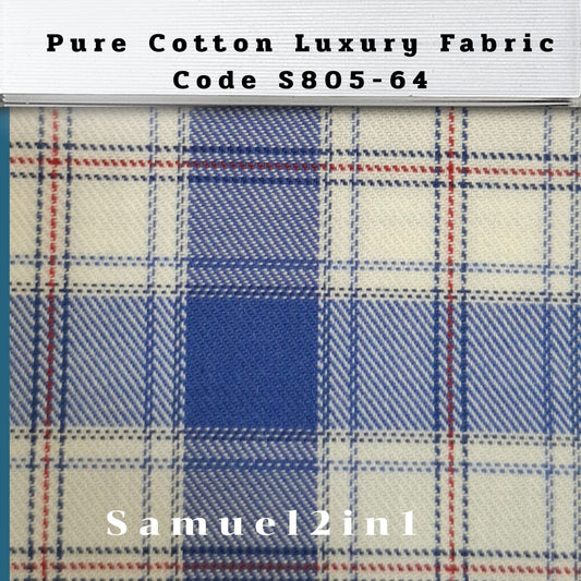 Pure Cotton Luxury Fabric – Code S805-64 | Samuel2in1