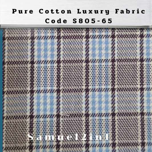 Pure Cotton Luxury Fabric – Code S805-65 | Samuel2in1