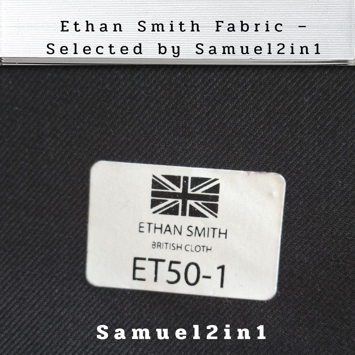 Premium Suit Fabric – Jet Black (ET50-1) | Ethan Smith
