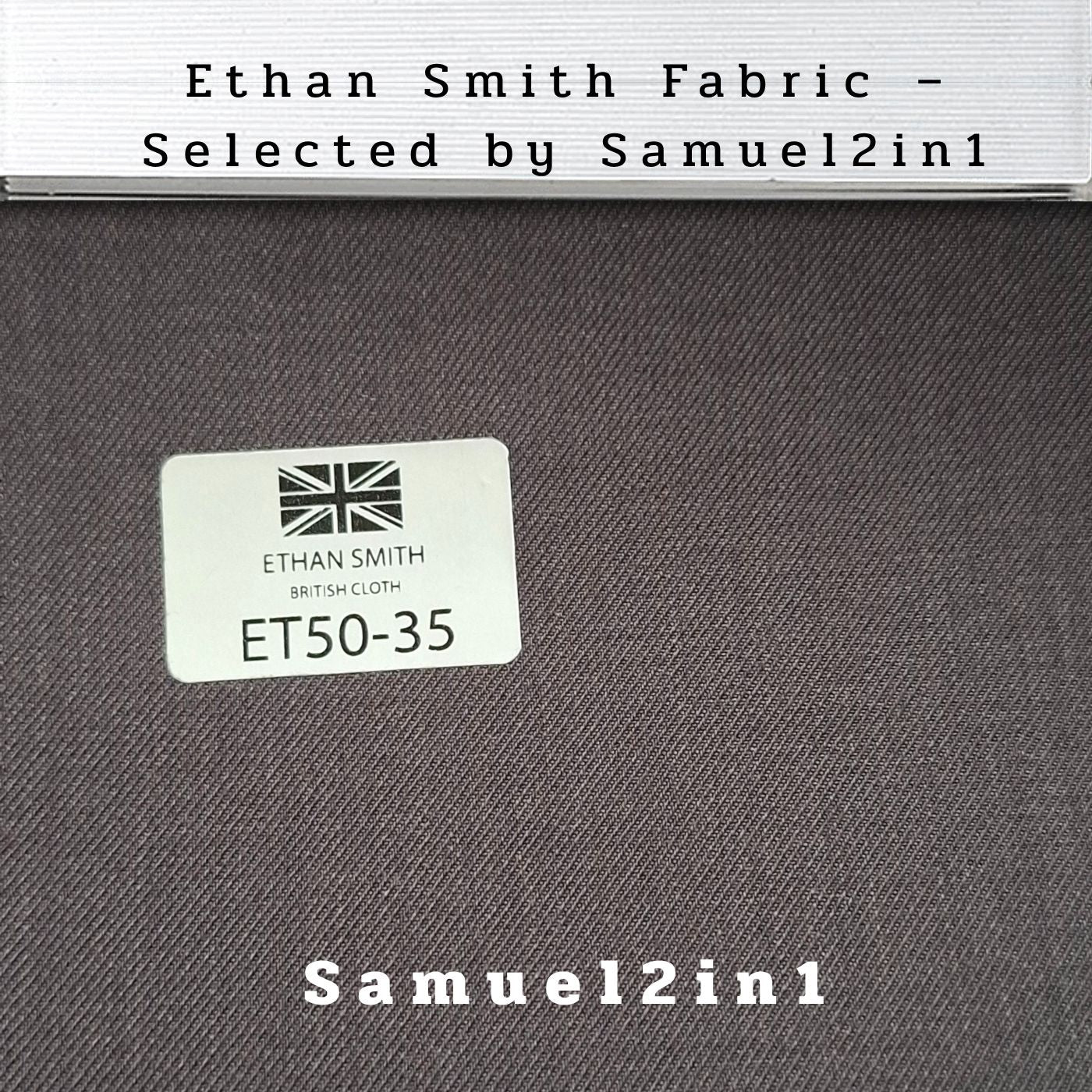 Charcoal Grey Suit Fabric (ET50-35) - Samuel2in1