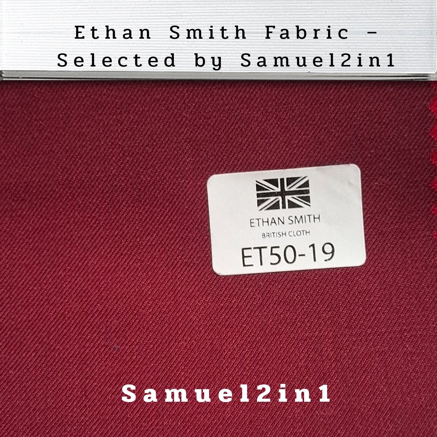 Premium Suit Fabric – Red Wine (ET50-19) | Ethan Smith