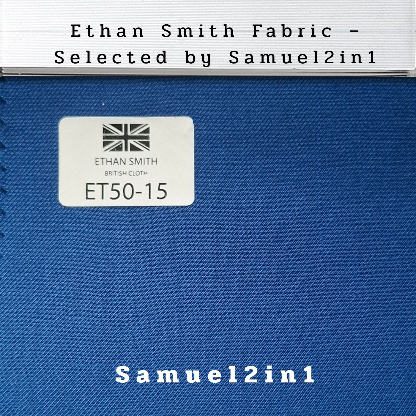 Premium Suit Fabric – Blue (ET50-15) | Ethan Smith British