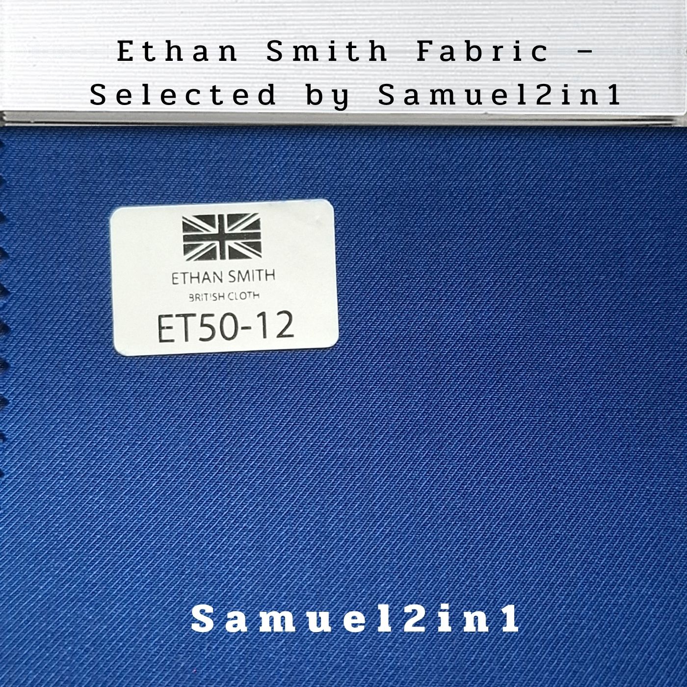 Premium Suit Fabric – Navy Blue (ET50-12) | Ethan Smith