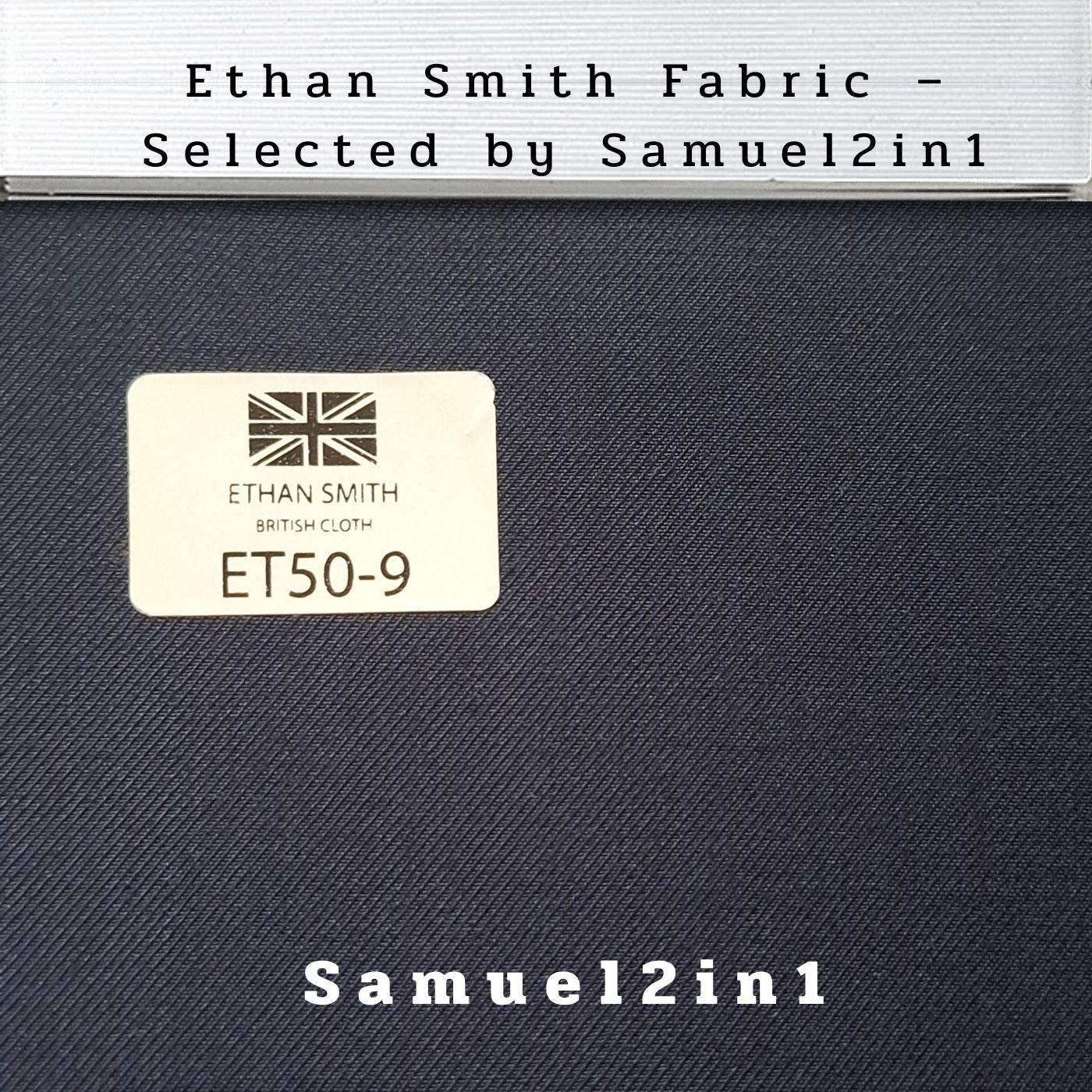 Premium Suit Fabric – Navy Blue (ET50-9) | Ethan Smith