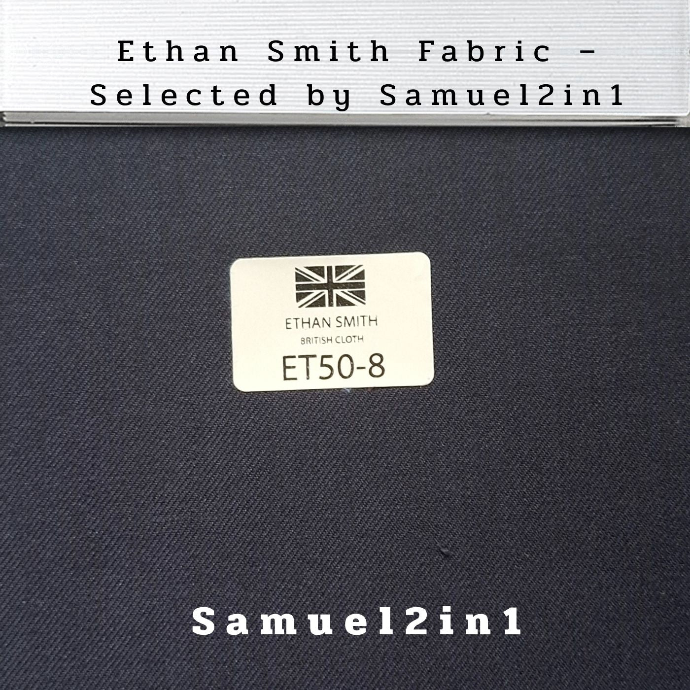 Premium Suit Fabric – Navy Blue (ET50-8) | Ethan Smith