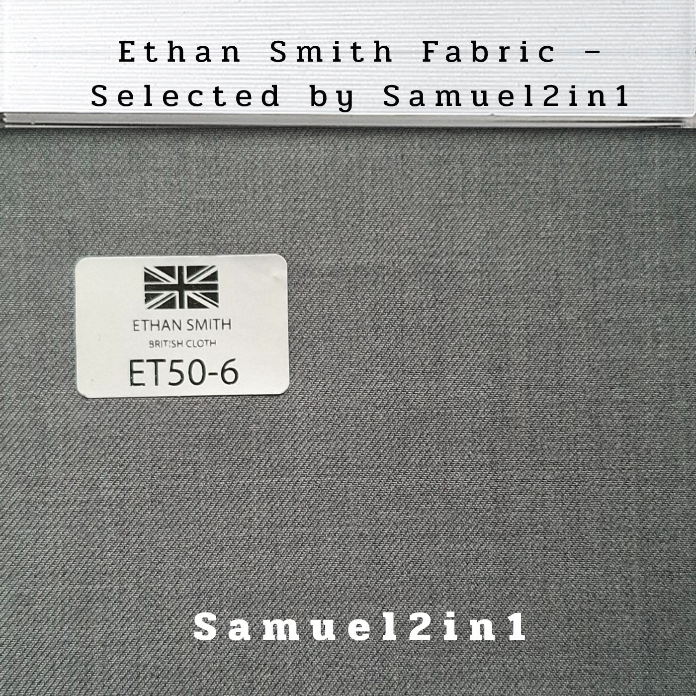 Premium Suit Fabric – Light Stone Grey (ET50-6) | Ethan Smith