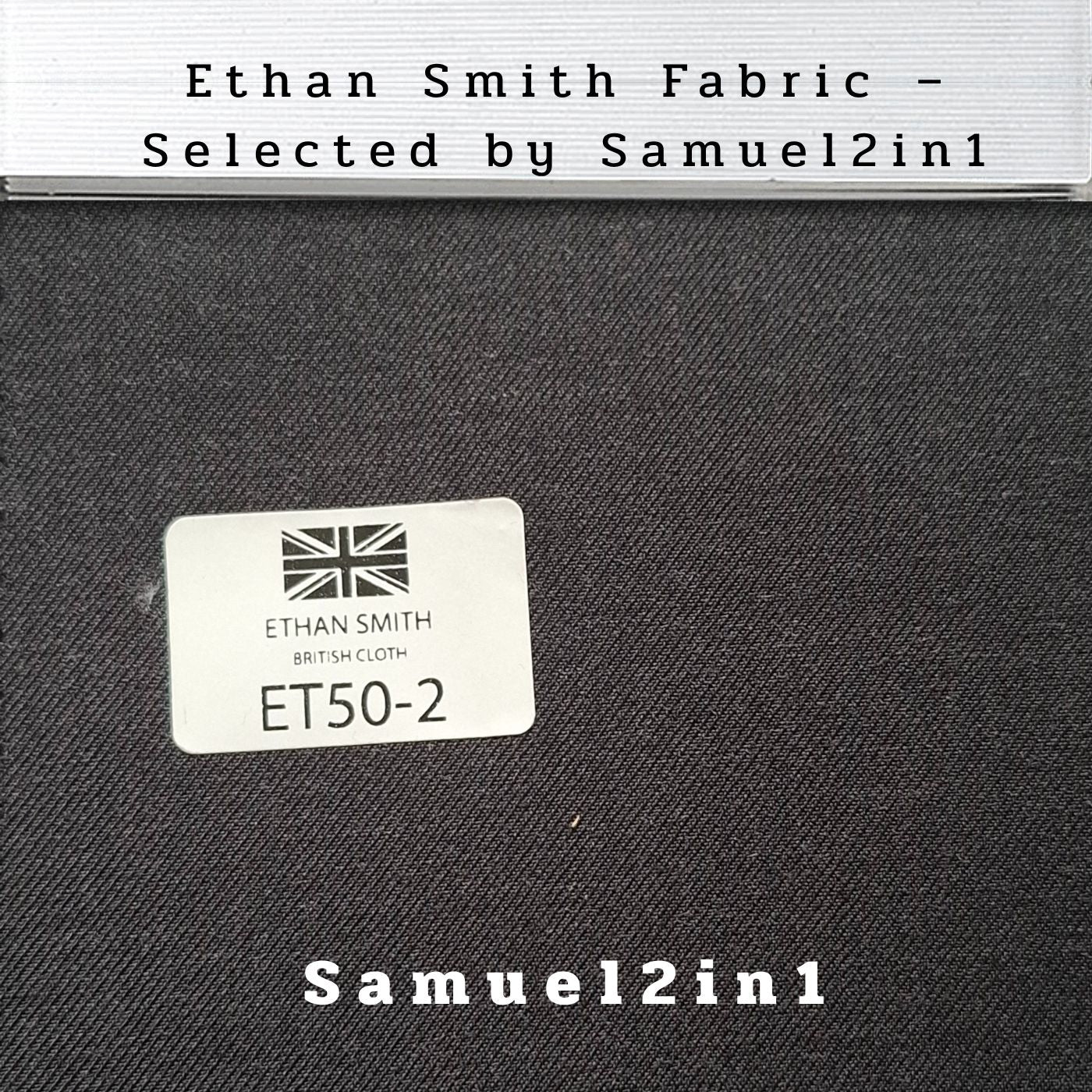 Premium Suit Fabric – Classic Black (ET50-2) | Ethan Smith