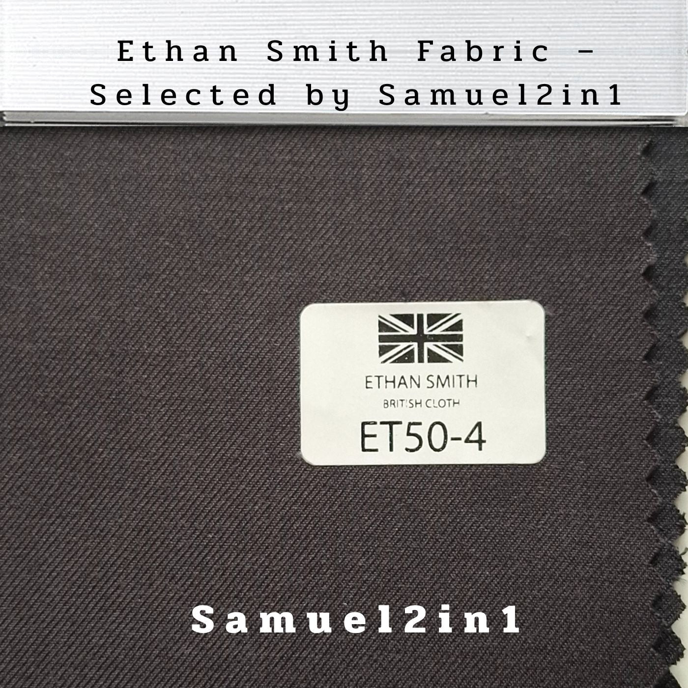 Premium Suit Fabric – Classic Black (ET50-4) | Ethan Smith