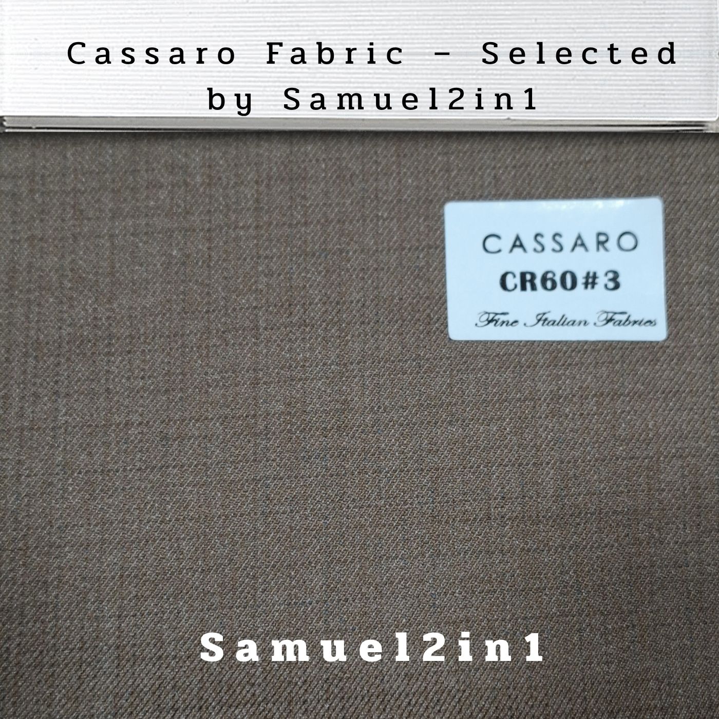 WARM TAUPE – CR60#3 Cassaro Fine Italian Fabric