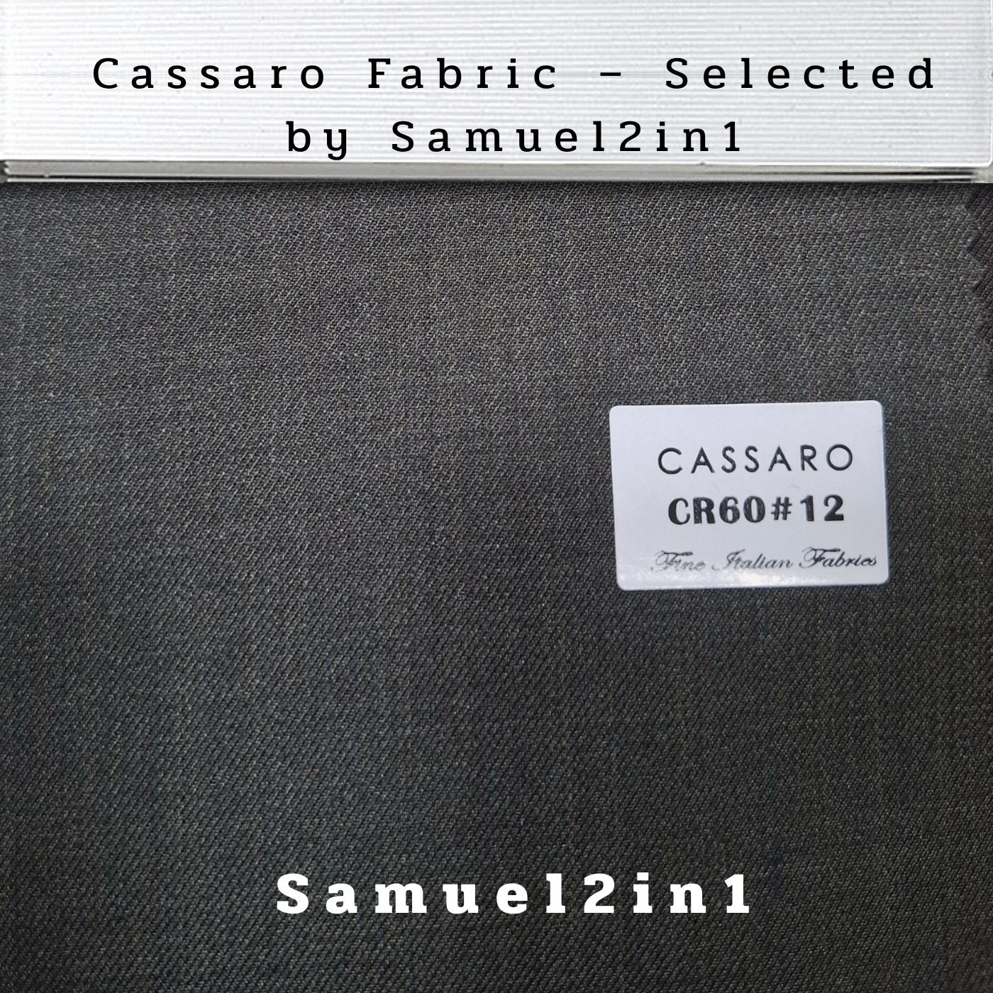MIDNIGHT BLACK – CR60#12 Cassaro Fine Italian Fabric