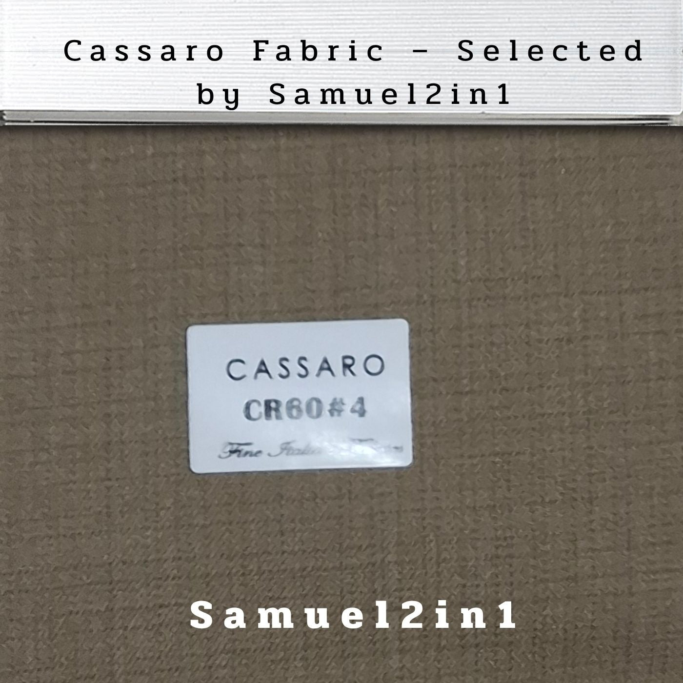 WARM TAUPE – CR60#4 Cassaro Fine Italian Fabric