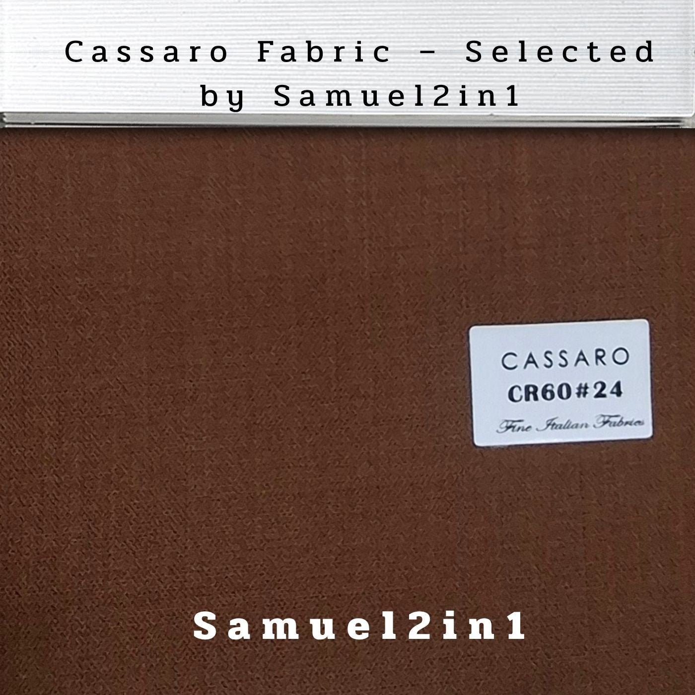 CHESTNUT BROWN – CR60#24 Cassaro Fine Italian Fabric