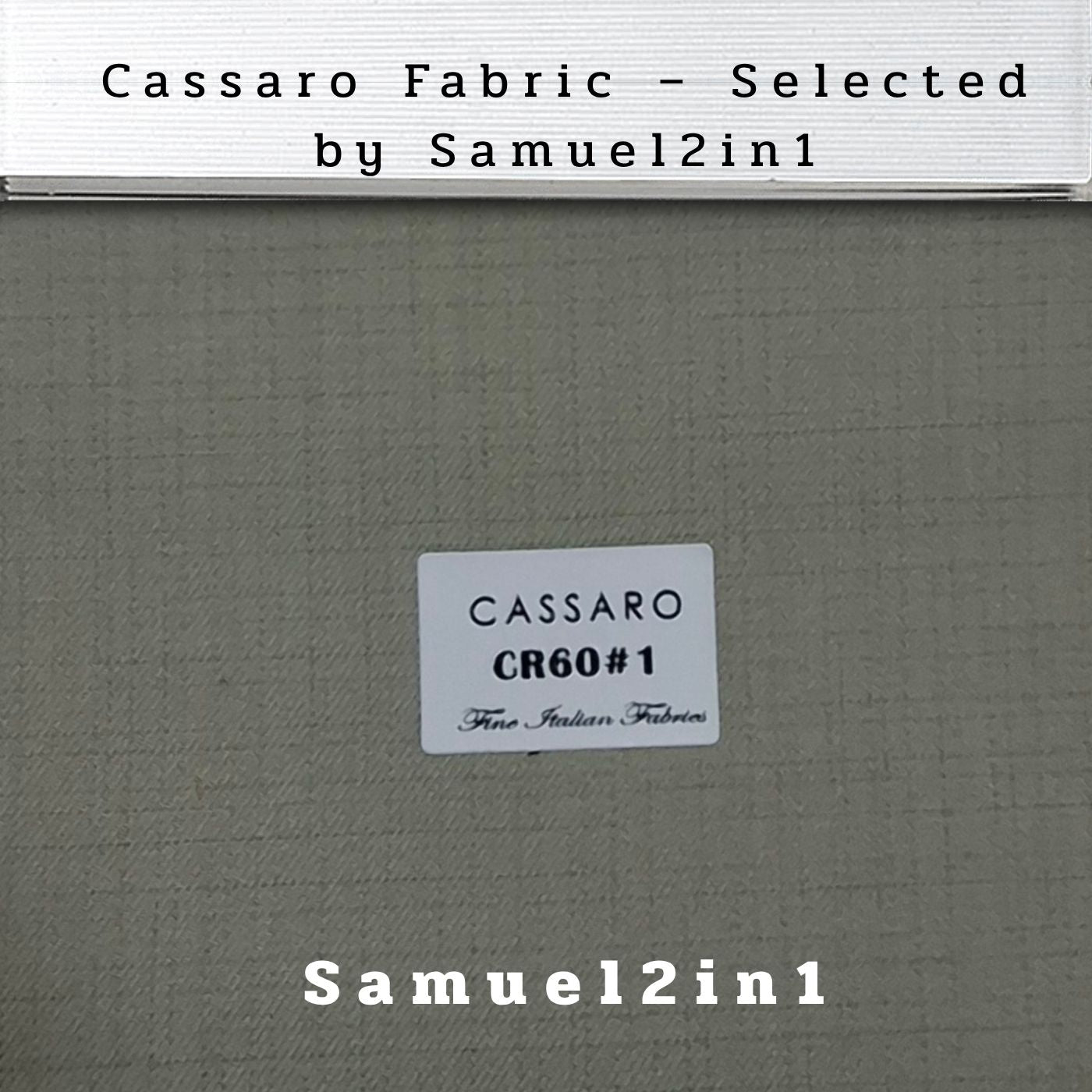 LIGHT TAUPE – CR60#1 Cassaro Fine Italian Fabric