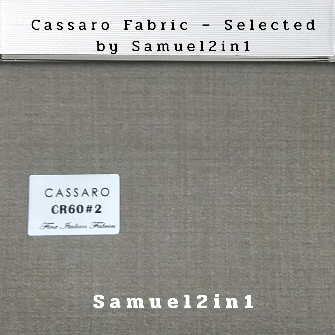 PEBBLE GREY – CR60#2 Cassaro Fine Italian Fabric