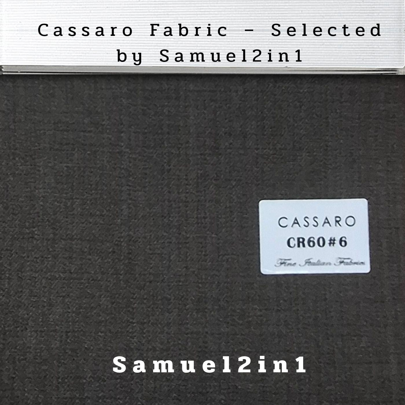DARK ESPRESSSO – CR60#6 Cassaro Fine Italian Fabric
