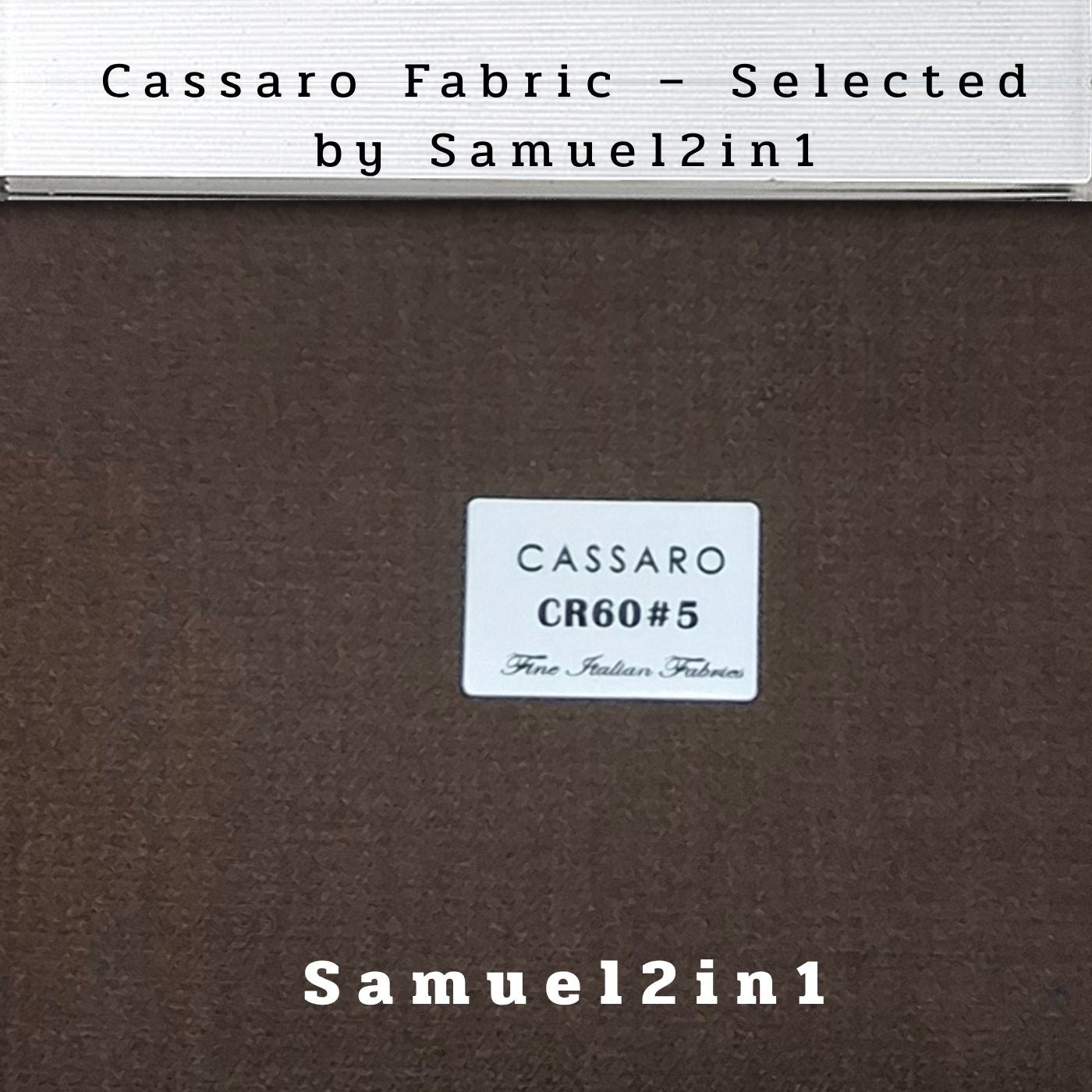 MOCHA BROWN – CR60#5 Cassaro Fine Italian Fabric