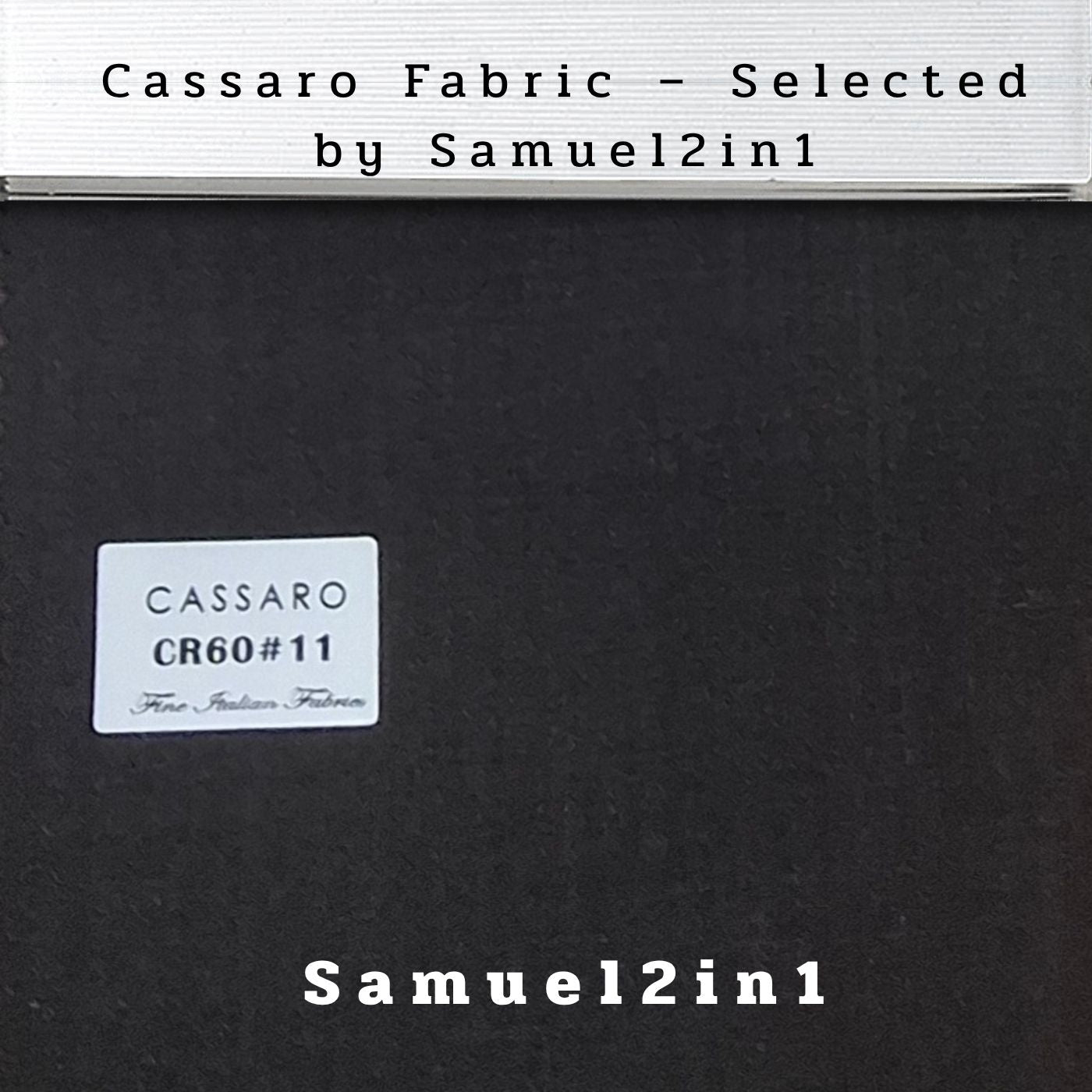 MIDNIGHT BLACK – CR60#11 Cassaro Fine Italian Fabric