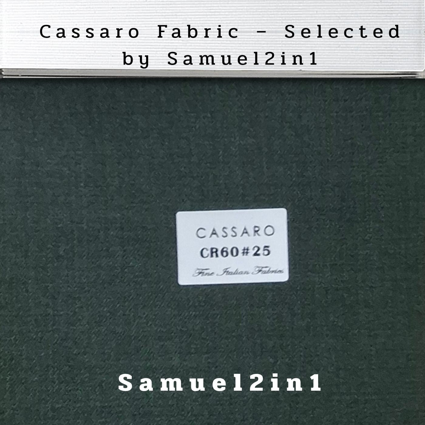 HUNTER GREEN – CR60#25 Cassaro Fine Italian Fabric