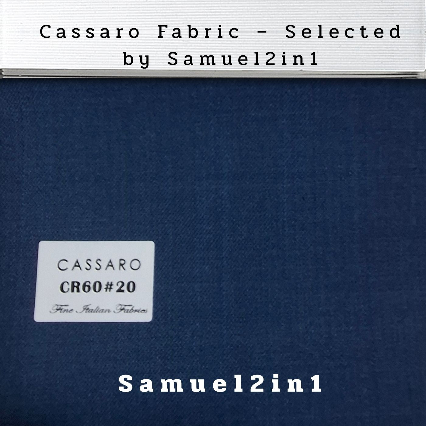 SLATE BLUE – CR60#20 Cassaro Fine Italian Fabric