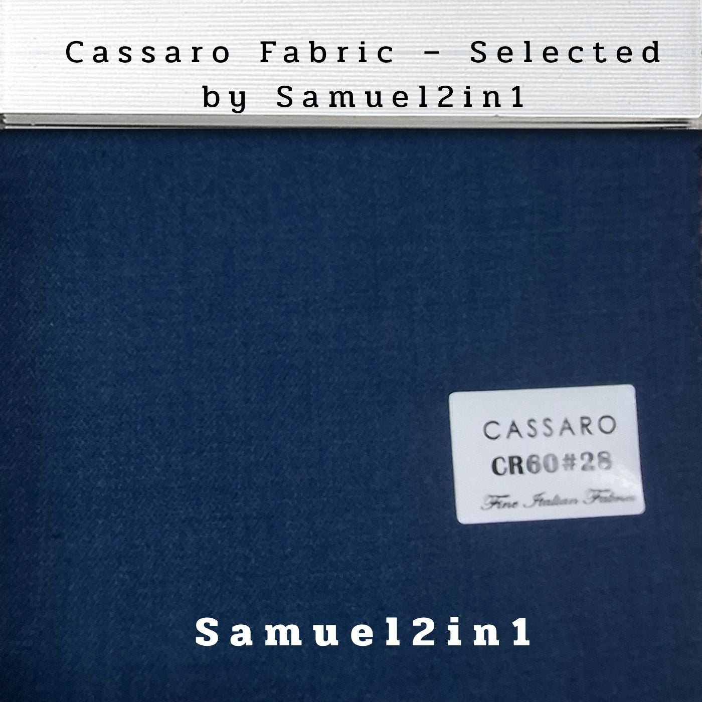 MARINE BLUE – CR60#28 Cassaro Fine Italian Fabric