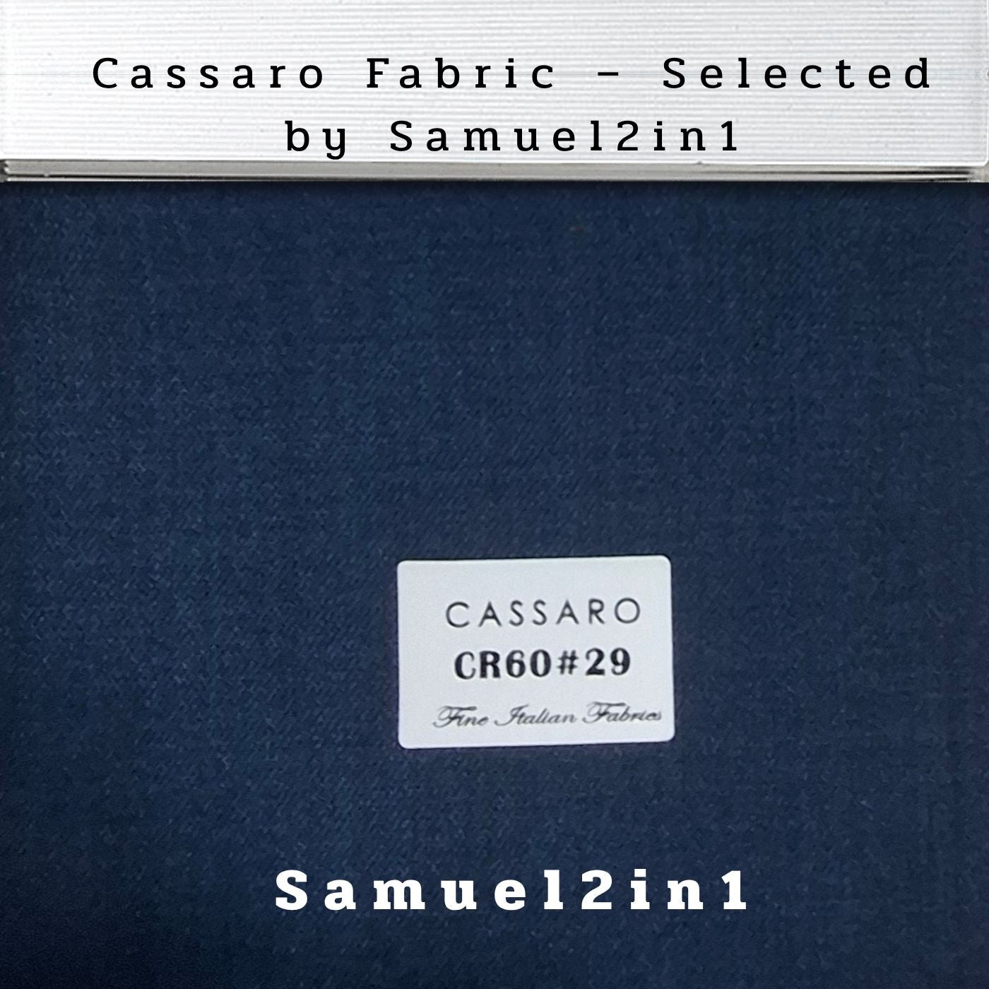 MIDNIGHT NAVY – CR60#29 Cassaro Fine Italian Fabric