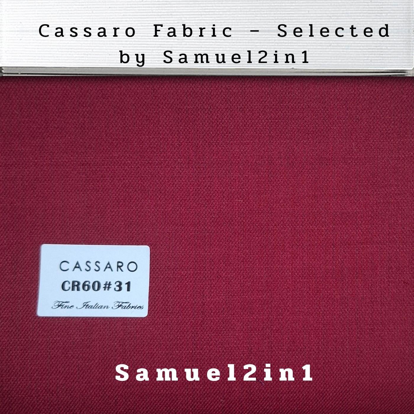 CLASSIC WINE – CR60#31 Cassaro Fine Italian Fabric