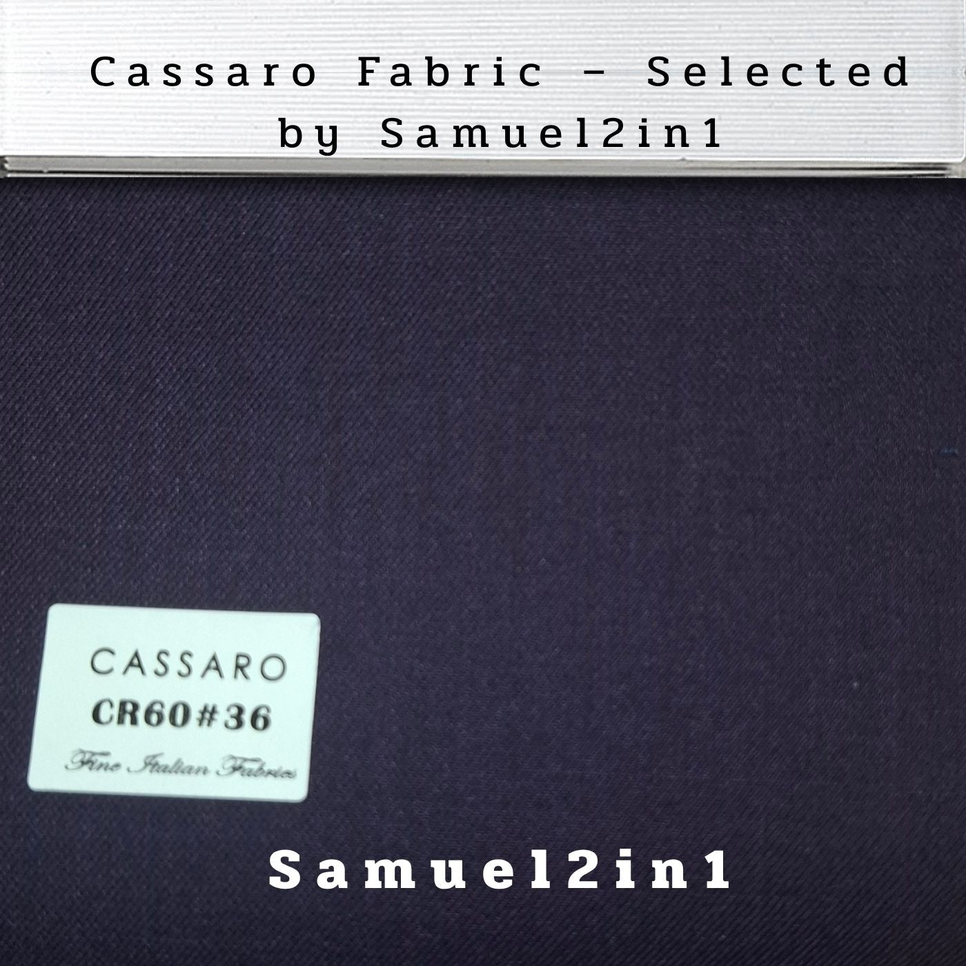 EGGPLANT PURPLE – CR60#36 Cassaro Fine Italian Fabric